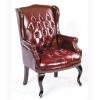 7042909 - WING BACK CHAIR-OXBLOOD - thumbnail