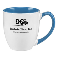 DCI337 - 16 oz Two-Tone Ceramic Bistro Mug - thumbnail