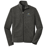 DCI281 - Port Authority Heather Microfleece Full-Zip Jacket - thumbnail