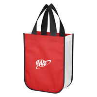 NON-WOVEN SHOPPER TOTE - RED