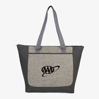 A2189 - Reclaim Two-Tone Recylced Zippered Tote - thumbnail