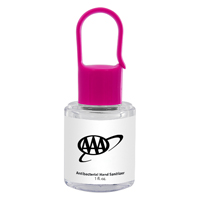A3062 - 1 Oz. Hand Sanitizer With Carabiner Cap - thumbnail
