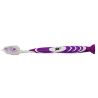 A3096 - Stand Up Suction Toothbrush With Tongue Scraper - thumbnail