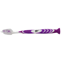 Stand Up Suction Toothbrush With Tongue Scraper