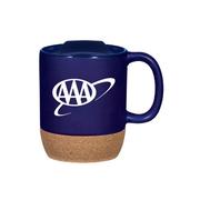 11391 - 14 OZ. CORK BASE CERAMIC MUG - thumbnail