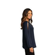 A5391 - Port Authority Ladies Luxe Knit Jewel Neck Top - thumbnail