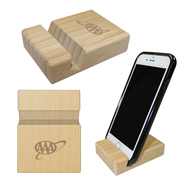 Bamboo Block Phone Stand