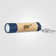 Bamboo LED Flashlight with Keyring
