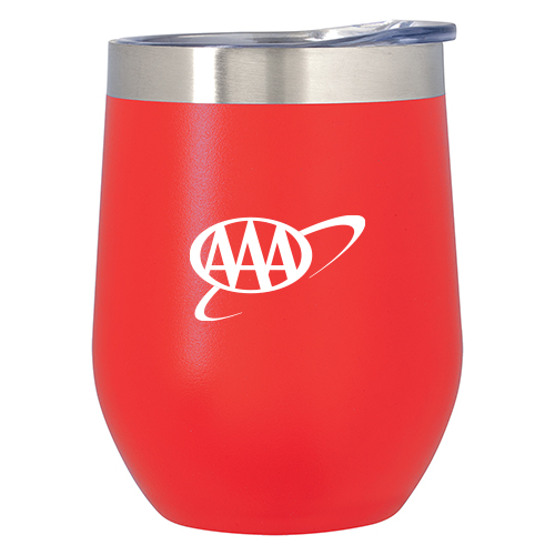 AAA Auto Club Group Merchandise Store 12 Oz. Vinay Stemless Wine Glass